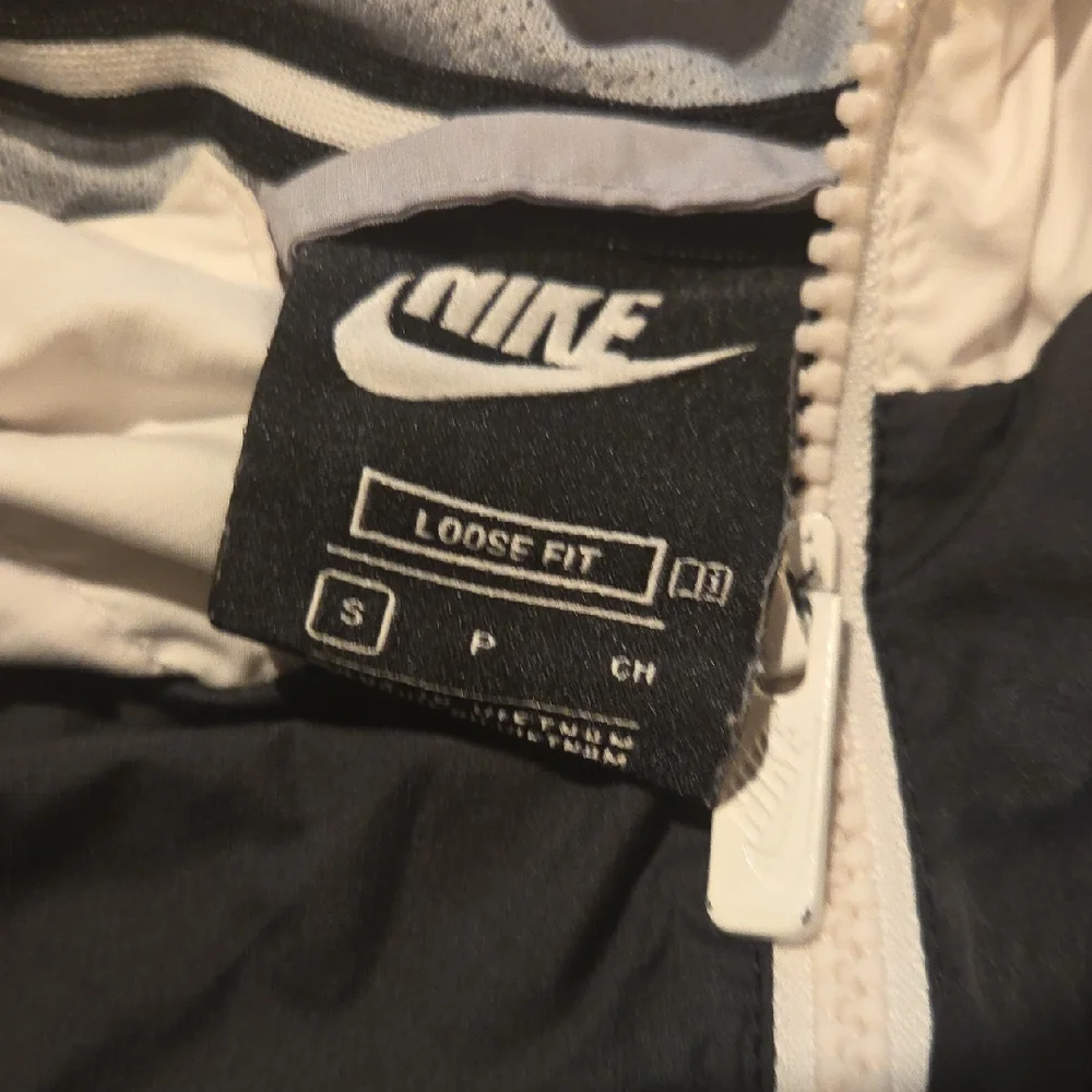 Kids Nike Black and Gray Hooded Jacket